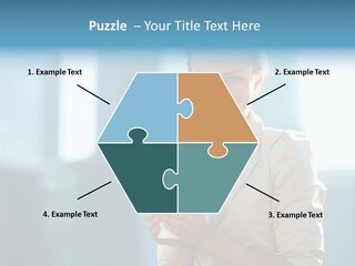 Caucasian Office Young PowerPoint Template