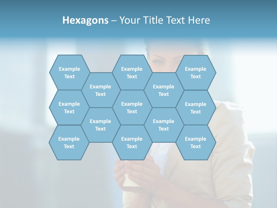 Caucasian Office Young PowerPoint Template