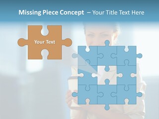 Caucasian Office Young PowerPoint Template