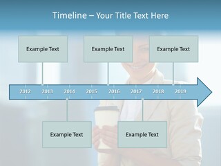 Caucasian Office Young PowerPoint Template
