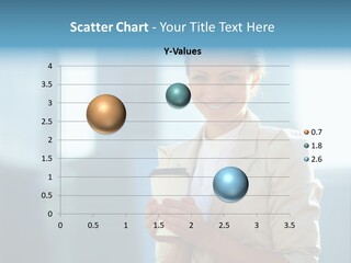 Caucasian Office Young PowerPoint Template