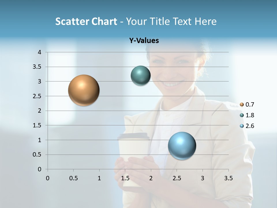 Caucasian Office Young PowerPoint Template