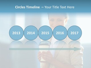 Caucasian Office Young PowerPoint Template