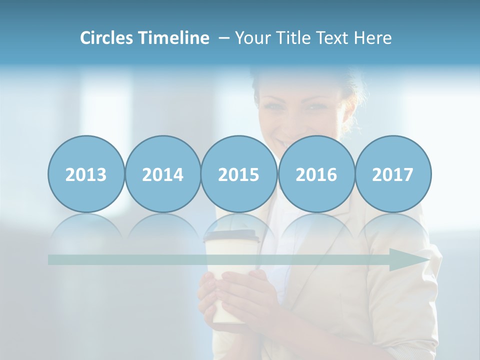 Caucasian Office Young PowerPoint Template