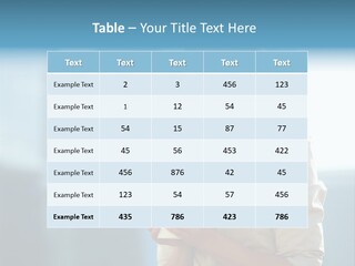 Caucasian Office Young PowerPoint Template