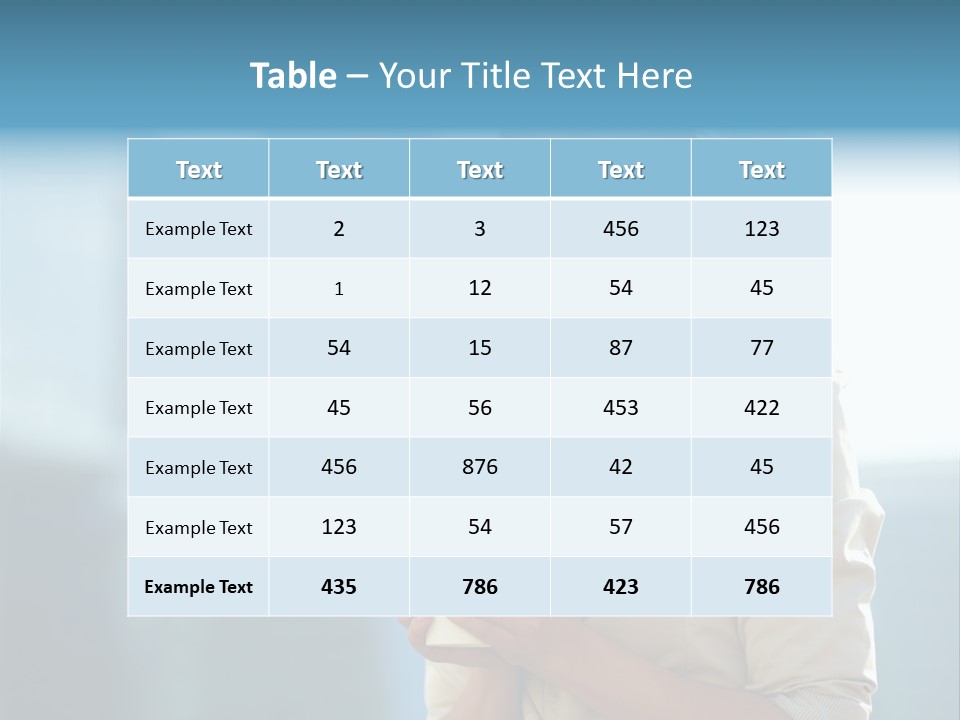 Caucasian Office Young PowerPoint Template