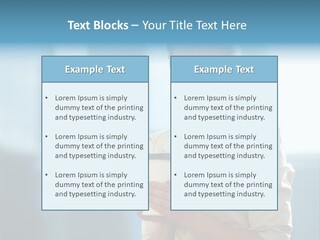 Caucasian Office Young PowerPoint Template