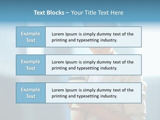 Caucasian Office Young PowerPoint Template