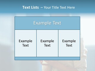 Caucasian Office Young PowerPoint Template