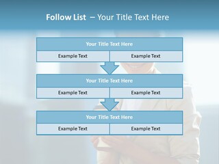 Caucasian Office Young PowerPoint Template