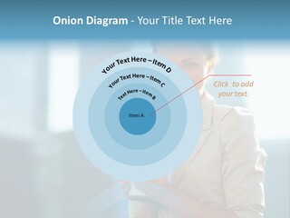 Caucasian Office Young PowerPoint Template