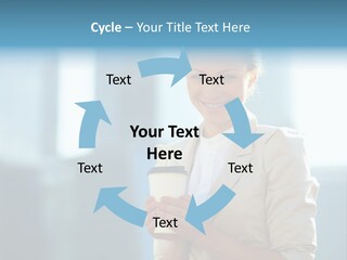 Caucasian Office Young PowerPoint Template