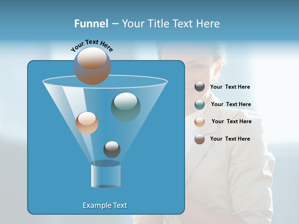 Caucasian Office Young PowerPoint Template