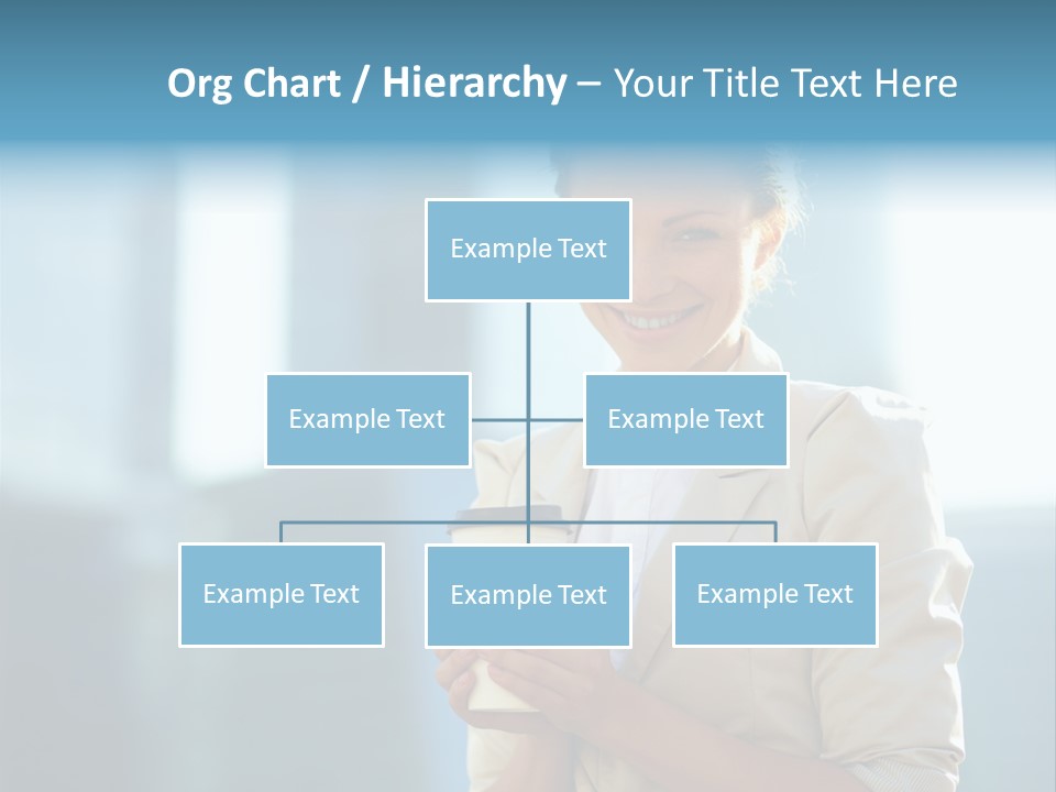 Caucasian Office Young PowerPoint Template