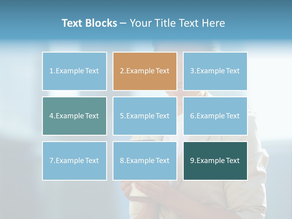 Caucasian Office Young PowerPoint Template