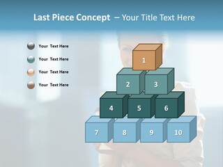 Caucasian Office Young PowerPoint Template
