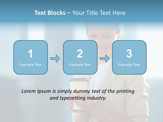 Caucasian Office Young PowerPoint Template