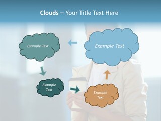 Caucasian Office Young PowerPoint Template