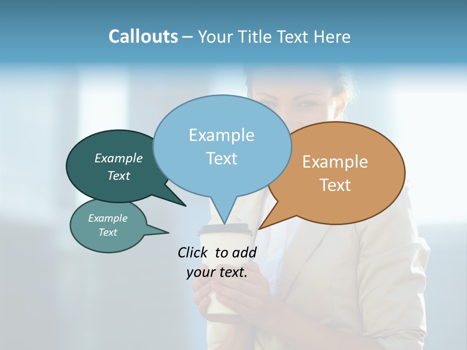 Caucasian Office Young PowerPoint Template