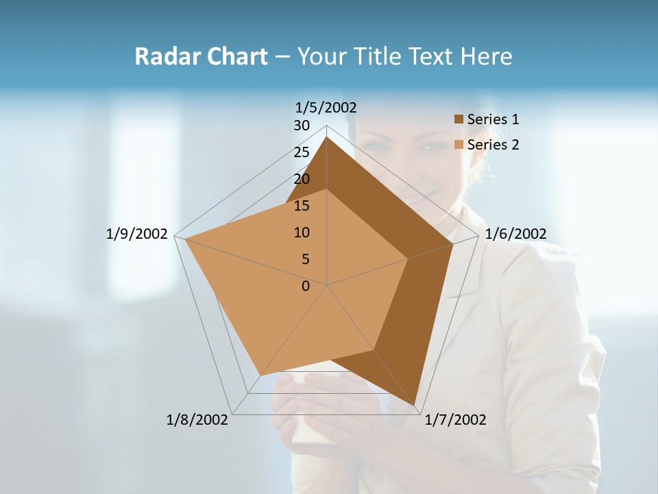 Caucasian Office Young PowerPoint Template