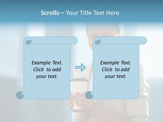 Caucasian Office Young PowerPoint Template