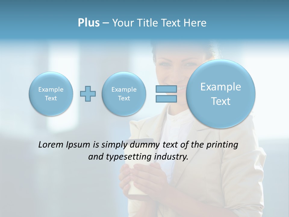Caucasian Office Young PowerPoint Template