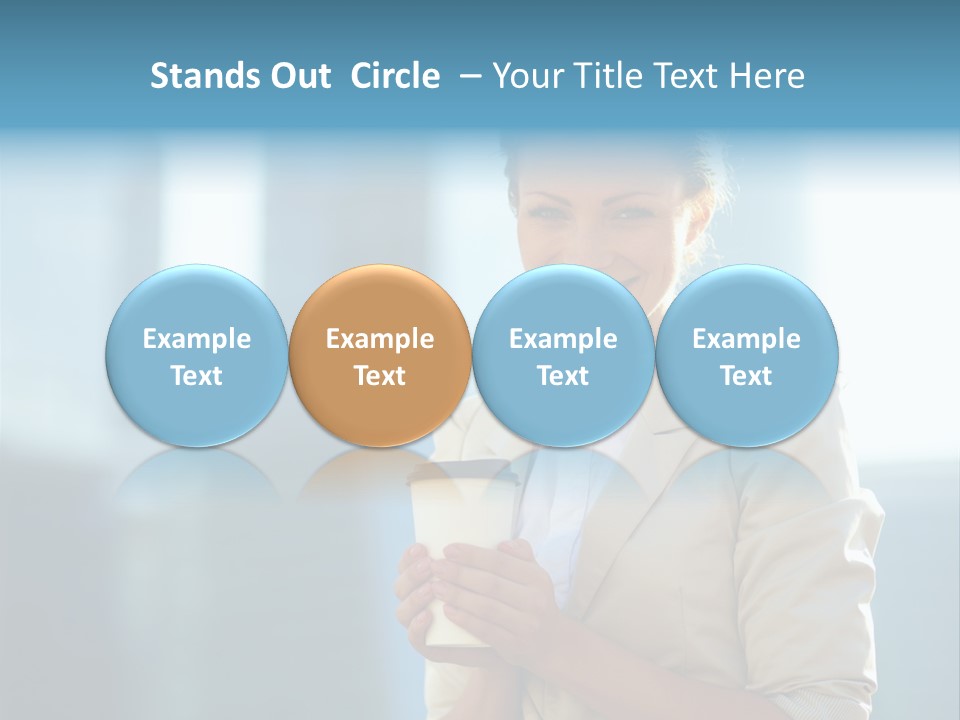 Caucasian Office Young PowerPoint Template