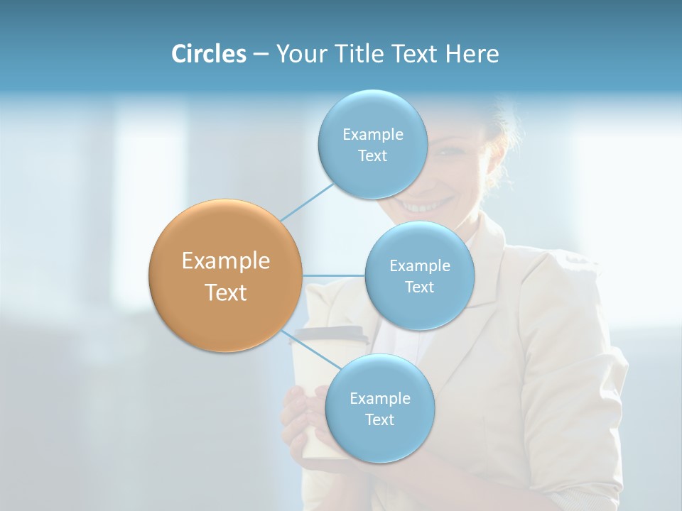 Caucasian Office Young PowerPoint Template