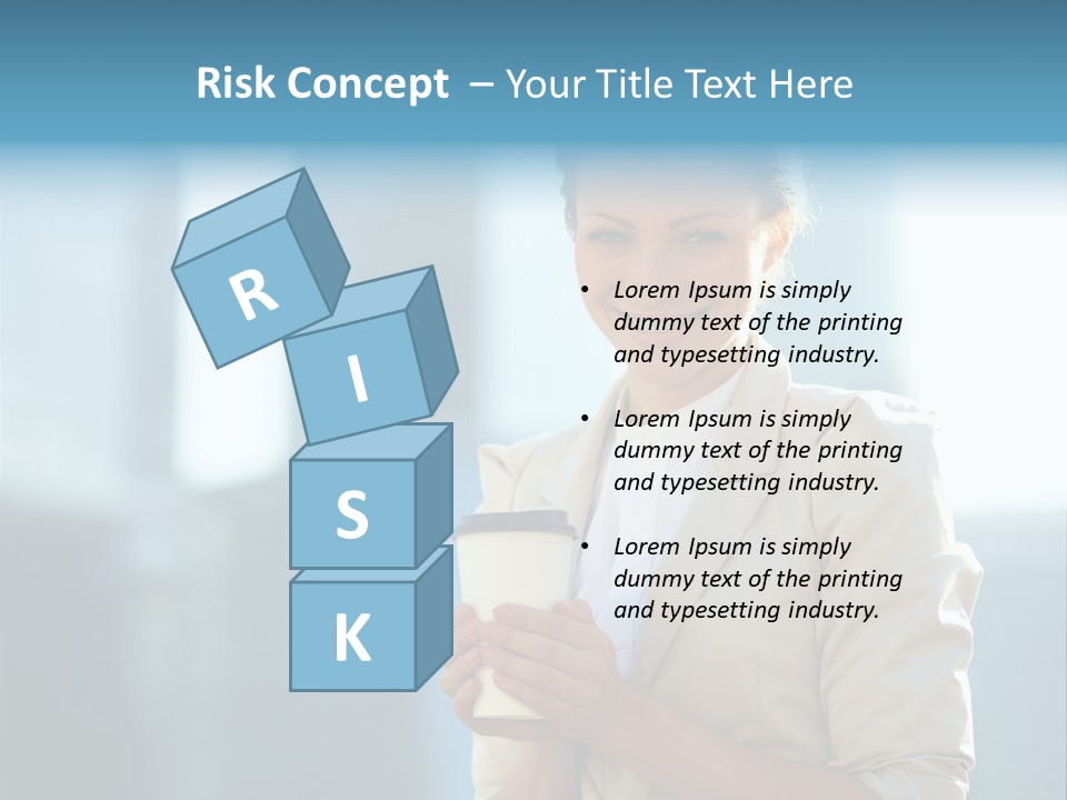 Caucasian Office Young PowerPoint Template