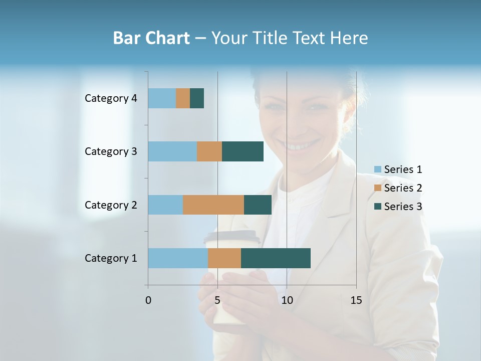 Caucasian Office Young PowerPoint Template
