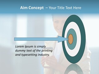 Caucasian Office Young PowerPoint Template