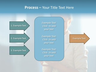 Caucasian Office Young PowerPoint Template
