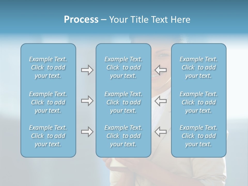 Caucasian Office Young PowerPoint Template