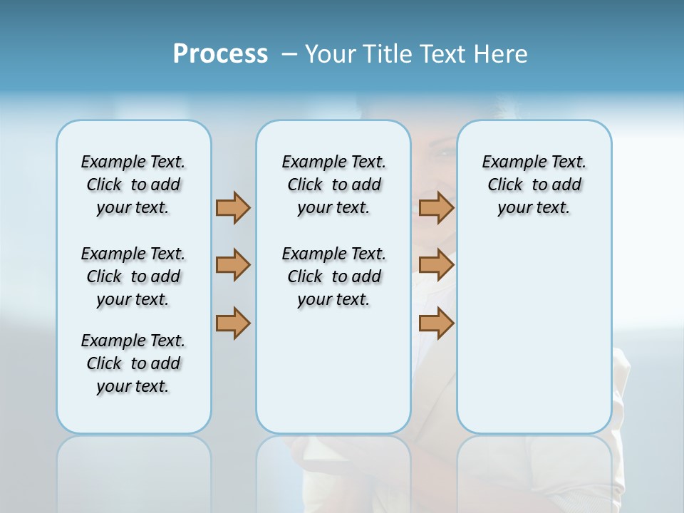 Caucasian Office Young PowerPoint Template