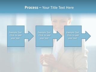 Caucasian Office Young PowerPoint Template