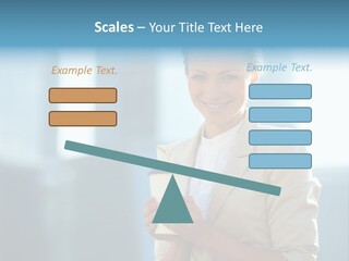 Caucasian Office Young PowerPoint Template