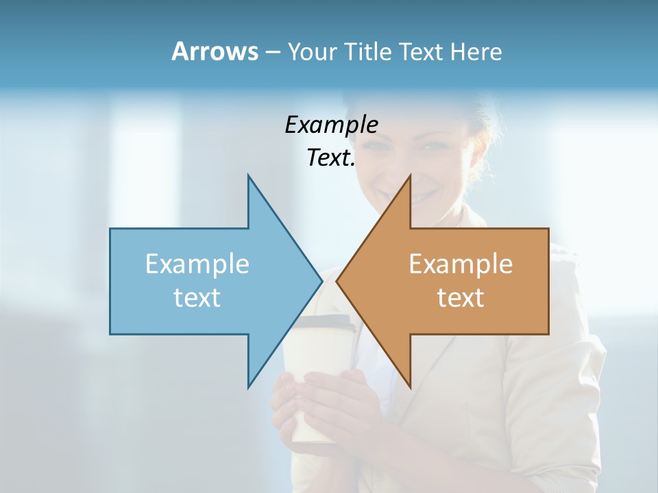 Caucasian Office Young PowerPoint Template