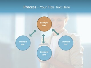 Caucasian Office Young PowerPoint Template