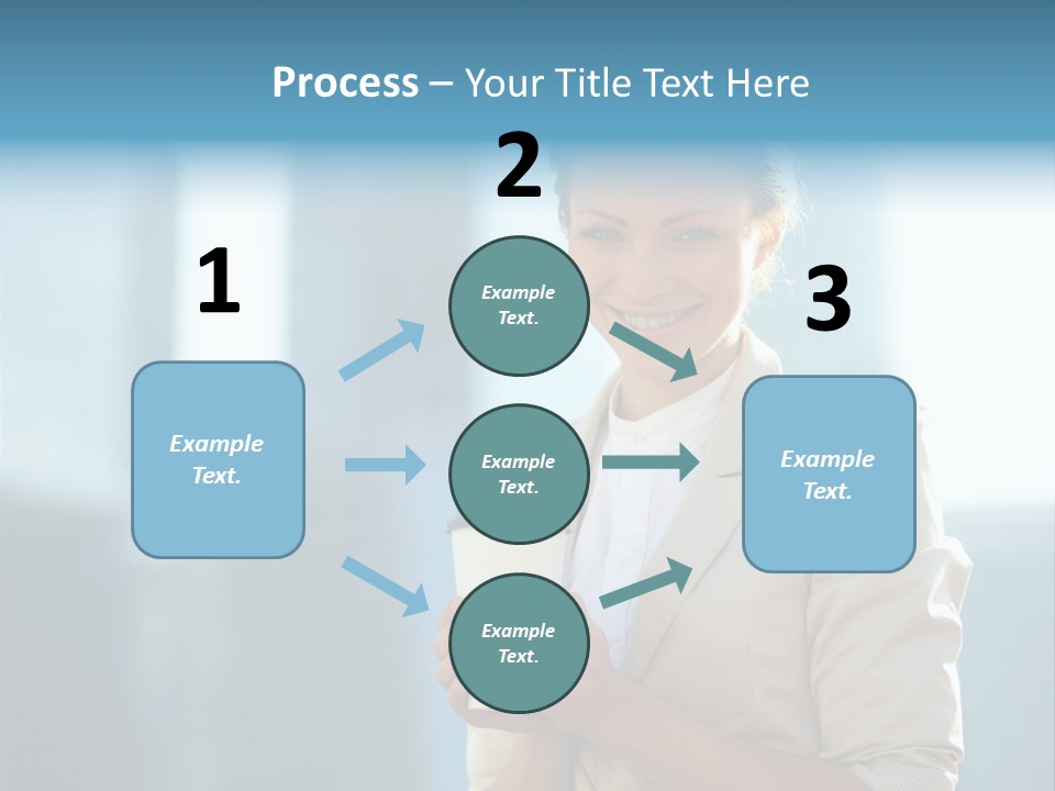 Caucasian Office Young PowerPoint Template