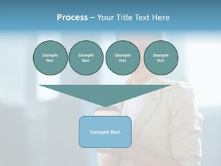 Caucasian Office Young PowerPoint Template