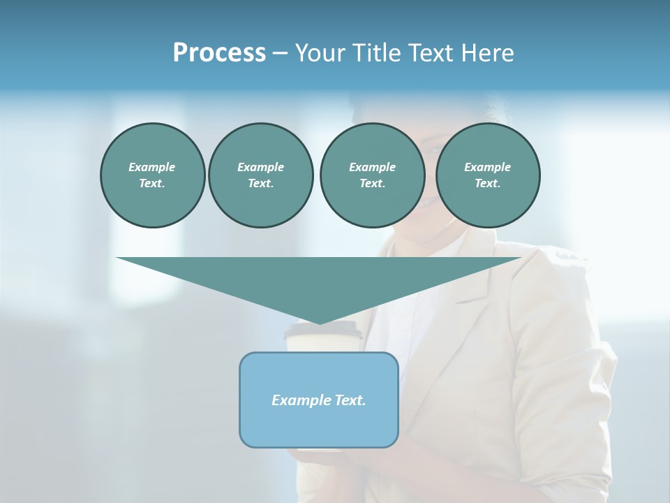 Caucasian Office Young PowerPoint Template