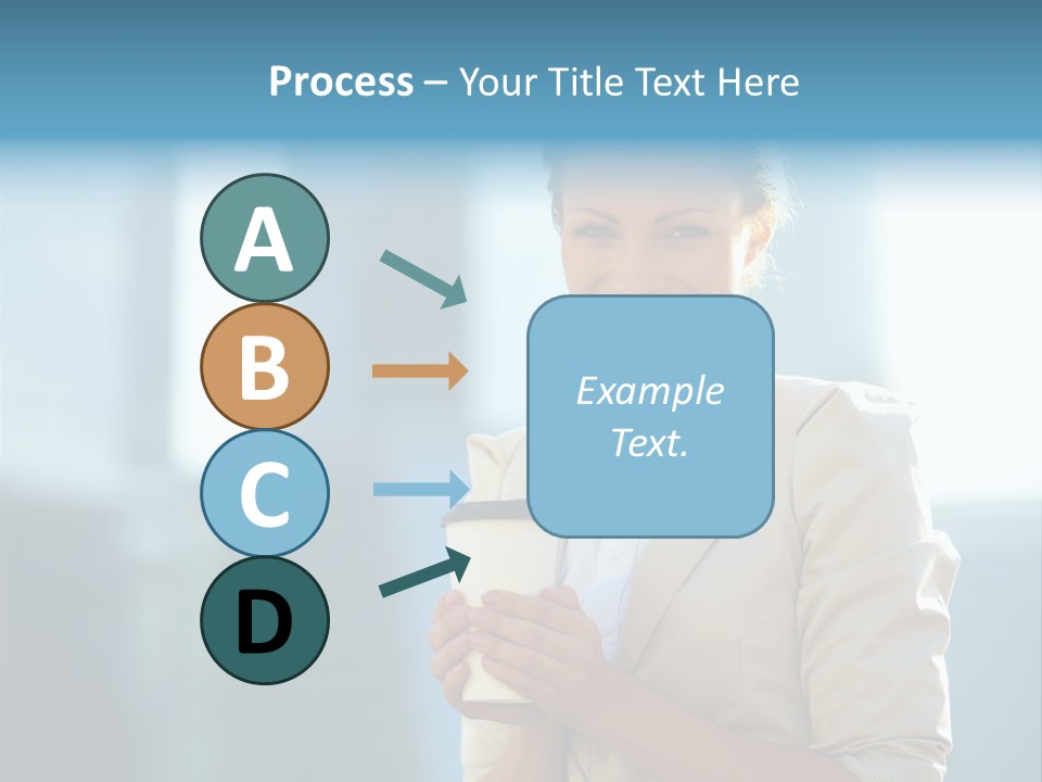 Caucasian Office Young PowerPoint Template