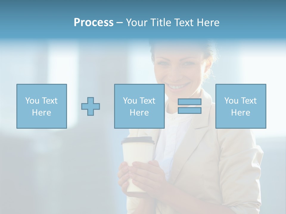 Caucasian Office Young PowerPoint Template