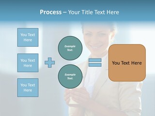 Caucasian Office Young PowerPoint Template