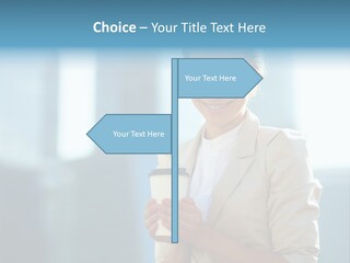 Caucasian Office Young PowerPoint Template