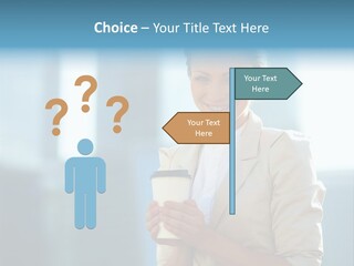 Caucasian Office Young PowerPoint Template