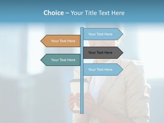 Caucasian Office Young PowerPoint Template