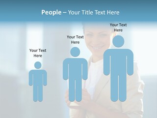 Caucasian Office Young PowerPoint Template