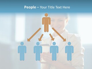 Caucasian Office Young PowerPoint Template