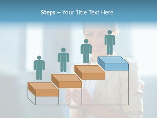 Caucasian Office Young PowerPoint Template